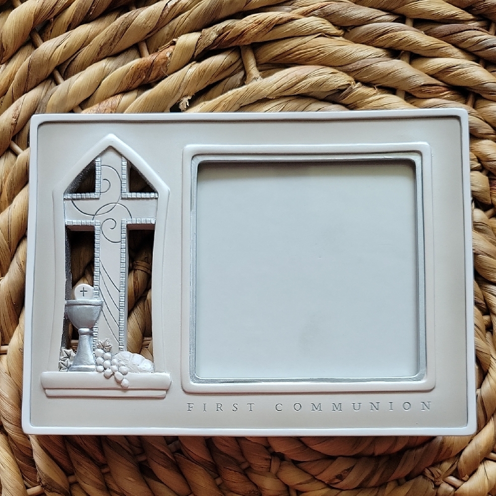 Legacy Of Love First Communion Silver & White Photo Frame *NEW* 4X4